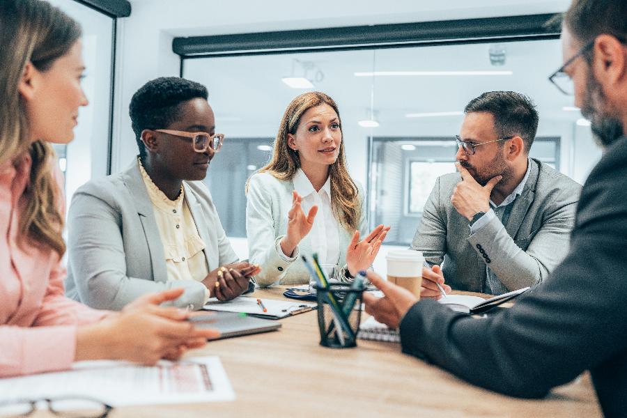 Group of people in a meeting