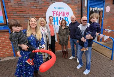 Winnie Davies' MBE family at Winnibell Family Hub