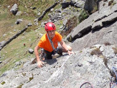 Julie Carter climbing 