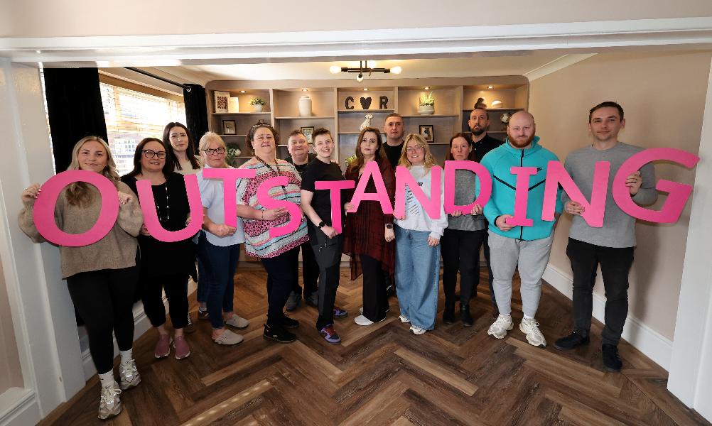 Team at Colombo road celebrate outstanding Ofsted report